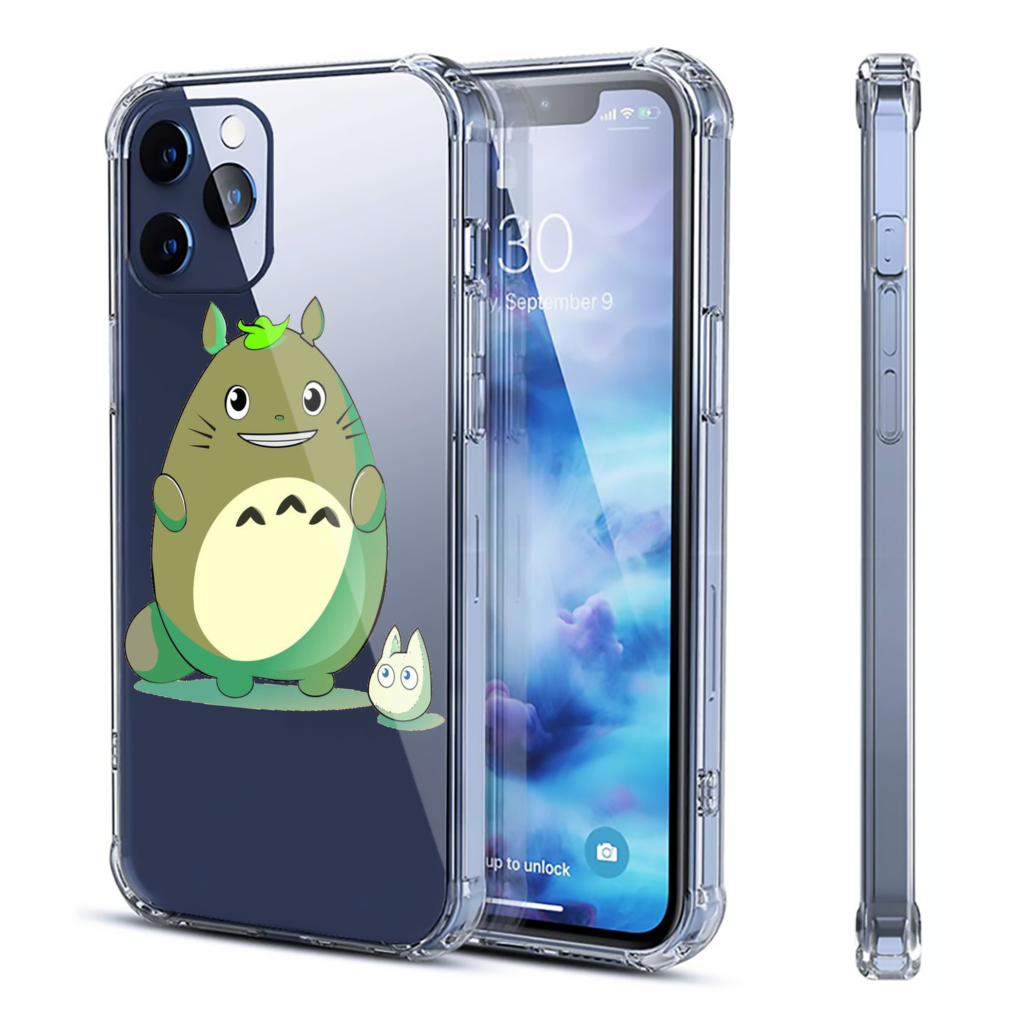 （画像用） となりのトトロ 草壁メイ 草壁サツキ My Neighbor Totoro Satsuki Kusakabe Mei Kusakabe 【iPhone 12シリーズ対応】透明スマホケース（クリアソフトケース）